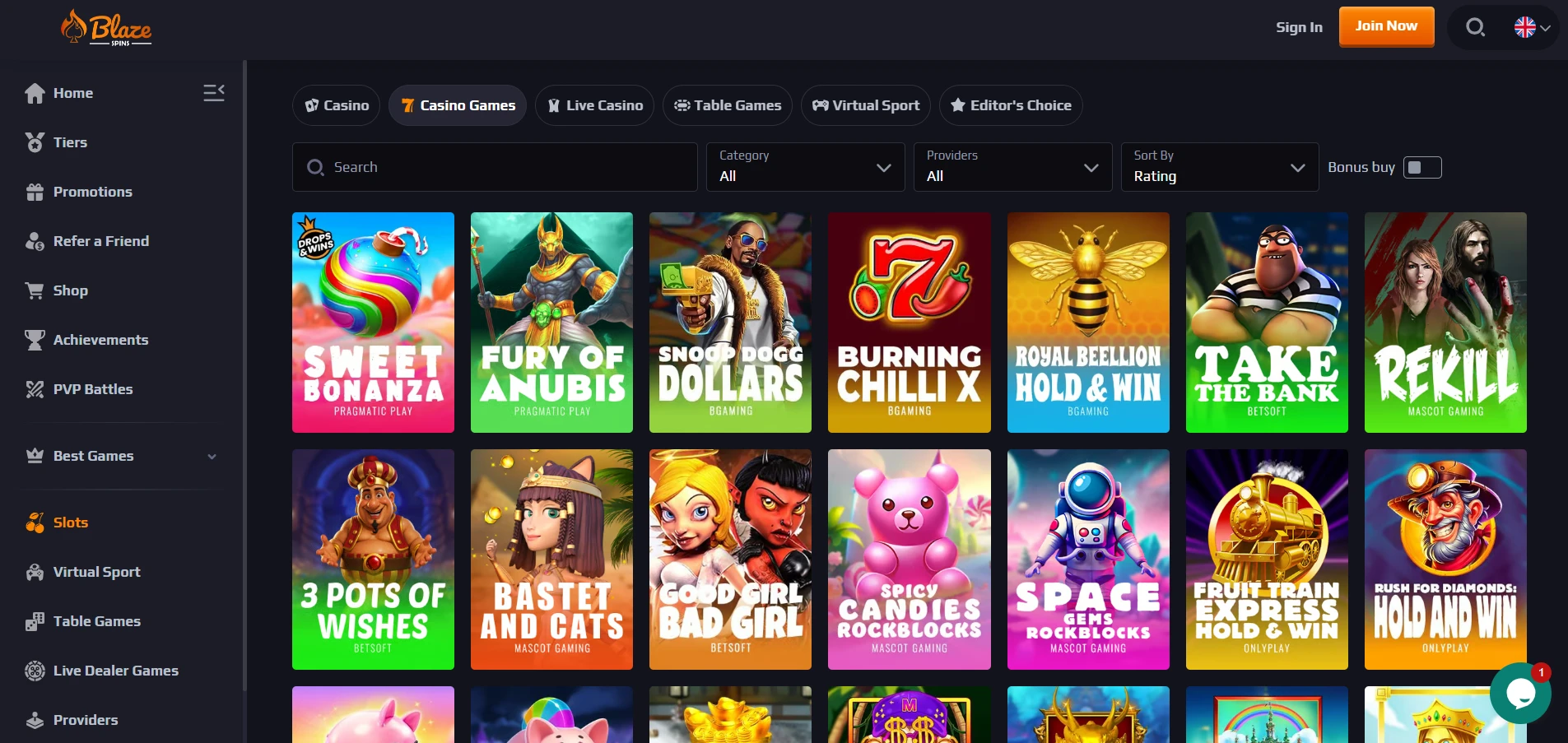blazespins casino